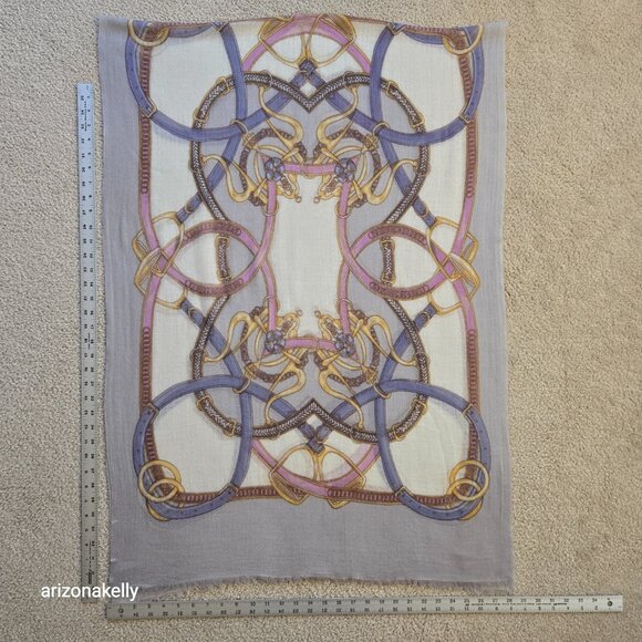 Cinta Featherweight Italian Cashmere Scarf Equestrian - Picture 11 of 16